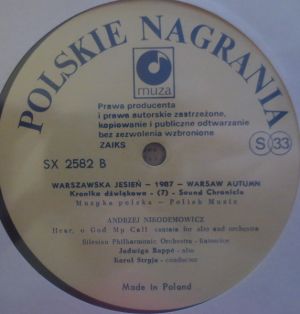 Various - Warszawska Jesień - 1987 - Warsaw Autumn Kronika Dźwiękowa - (7) - Sound Chronicle (1987)