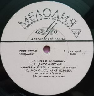 П. Белинник - Концерт П. Белинника