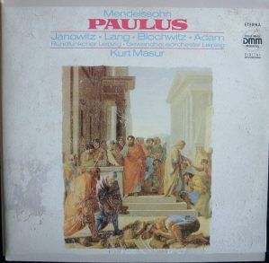 Mendelssohn / Gundula Janowitz / Hans Peter Blochwitz / Theo Adam / Hermann Christian Polster / Rosemarie Lang - Paulus (1986)