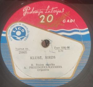 A. Priednieks-Kavara - Klusē, Sirds / Tu – Mana Laime