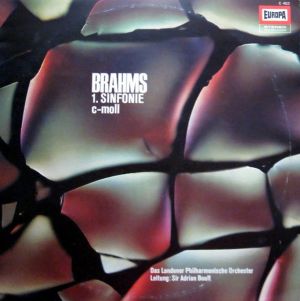 Brahms / Sir Adrian Boult / Das Londoner Philharmonische Orchester - 1. Sinfonie C-Moll (1969)