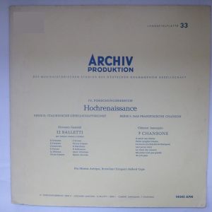 Giovanni Gastoldi / Clément Janequin / Pro Musica Antiqua, Brüssel / Safford Cape - 12 Balletti / 7 Chansons