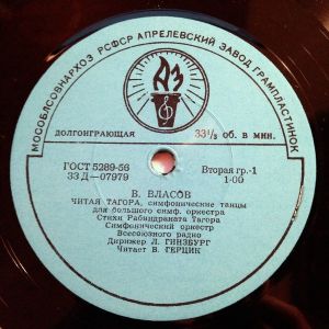 В. Власов / В. Гевиксман - Читая Тагора / Картины Индии (1960)