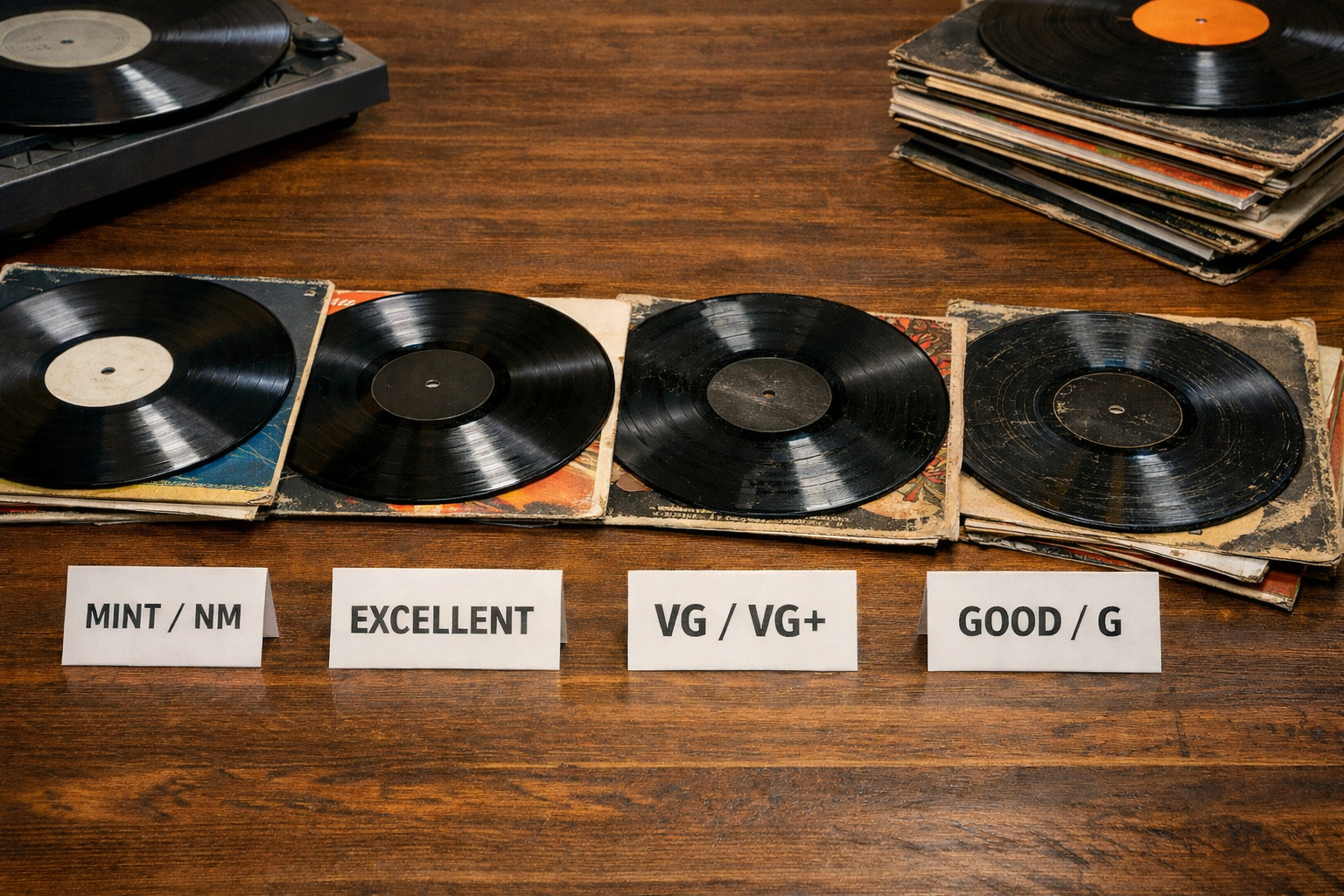 Skaņu plašu un vāciņu stāvokļa vērtēšanas standarti